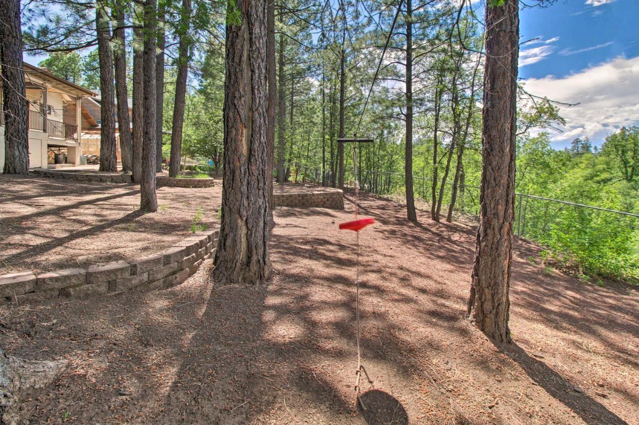 Pinetop Creekside Cabin Secret Game Room! Екстер'єр фото