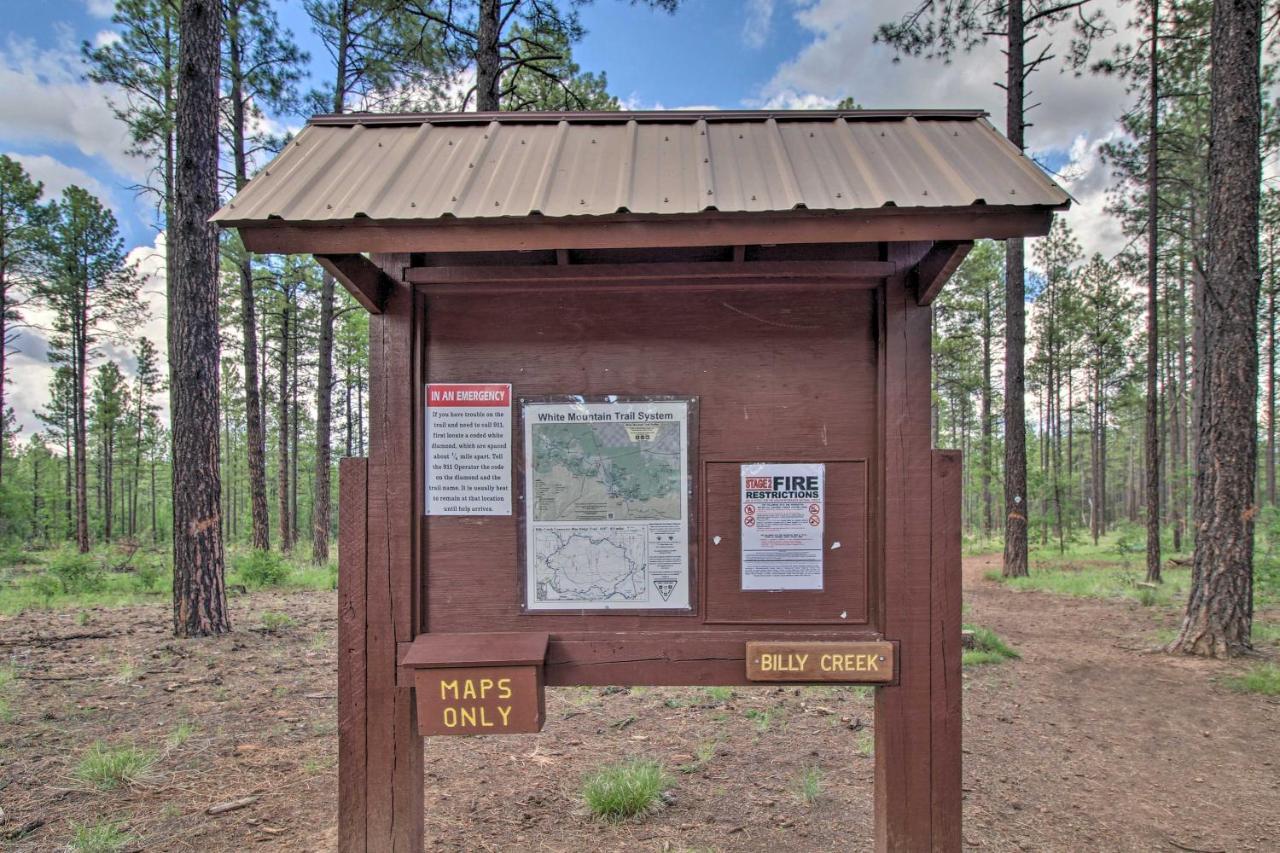 Pinetop Creekside Cabin Secret Game Room! Екстер'єр фото
