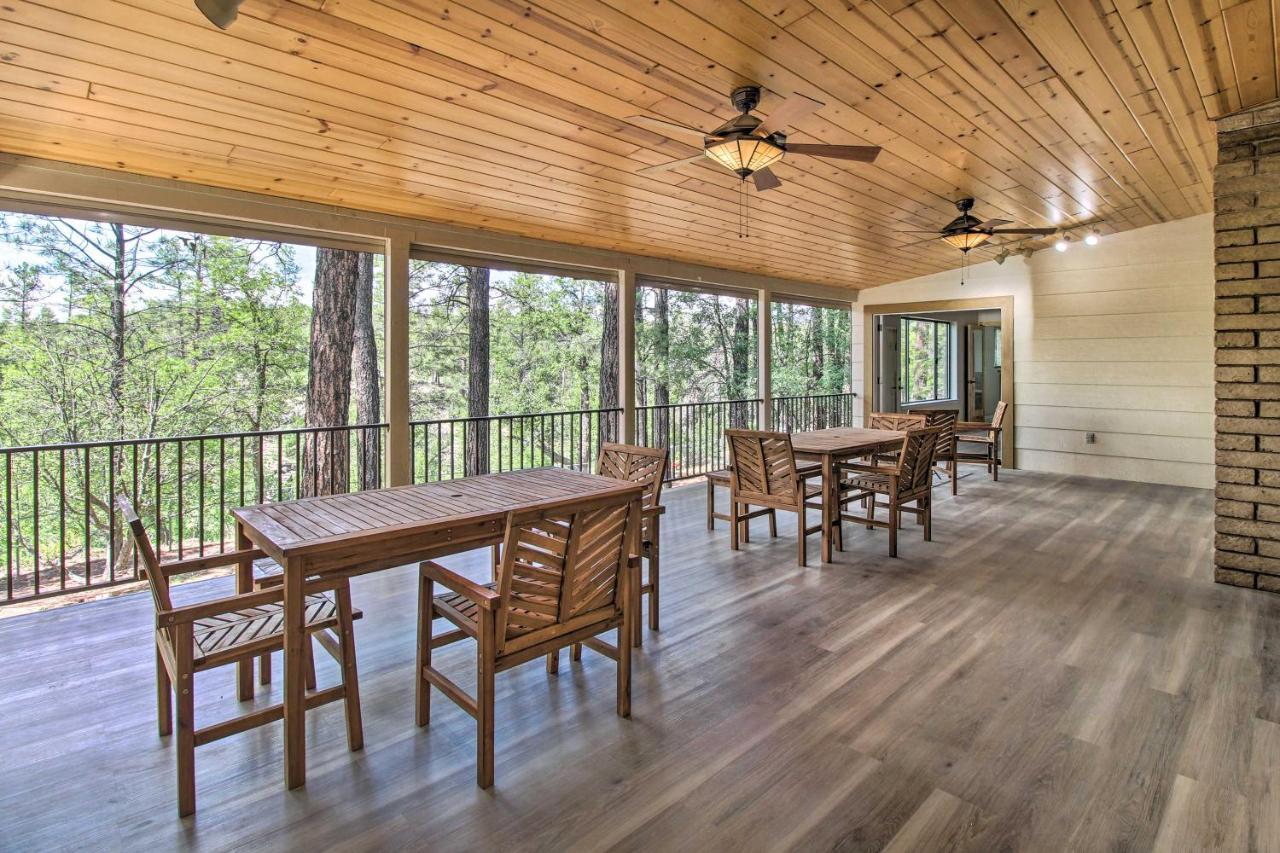 Pinetop Creekside Cabin Secret Game Room! Екстер'єр фото